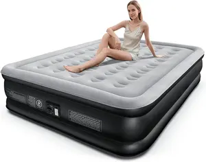 Deluxe Comfort-Plush Mid-Rise Queen&Twin Air Mattress with build-in automatic pump 18"Elevated Durable Mattresses