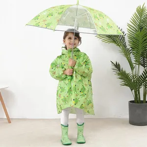 Manteau de pluie à capuche pour enfants, super mignon, couverture Poncho de pluie, ensemble d'équipement de pluie, bottes, parapluie