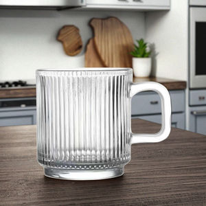 Taza de Café de Vidrio Colorida de 340 ml Personalizada de Gran Venta Irrompible con Tapa y Asa Estilo Vintage Ecológica para Viaje - Product Image 6