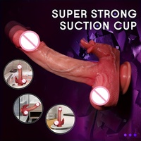Realistischer Teleskop vibrator G-Punkt Stimulator Beheiztes Silikon Schub dildo Sexspielzeug für Frauen Big Penis Cock Style