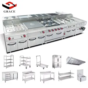 International Restaurant Kitchen Complete Solution in Russia Grace Catering Kitchen Cooking Equipment