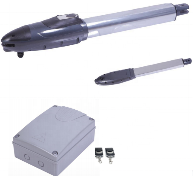 Dual Arm 500KGS Industrial Automatic Gate Motor Dual Swing Gate Opener with Solar Panels 3-Year Warranty