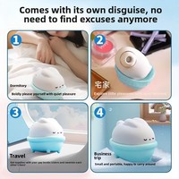 Moonlight Rabbit WC-1071 Doudou Vibromasseur télécommandé silencieux à forte vibration pour femme
