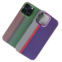 2025 nouvelle coque de téléphone Anti-chute en Fiber de carbone bloquant les couleurs pour iPhone 17 1615 Pro Max Xiaomi 15C avec boutons en métal indépendants