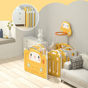 Pliable enfant en bas âge en plastique playard portable intérieur jeu extérieur porte stylo jouer cour sécurité clôture enfants bébé parcs pour enfants - Product Image 3