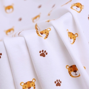 Tùy Chỉnh In Nhà Máy Trực Tiếp 160GSM 170Cm Chiều Rộng Mềm Mại Thoáng Khí Hữu Cơ Bông Đơn Jersey Vải Dệt Kim Cho Bé Đồ Ngủ - Product Image 2