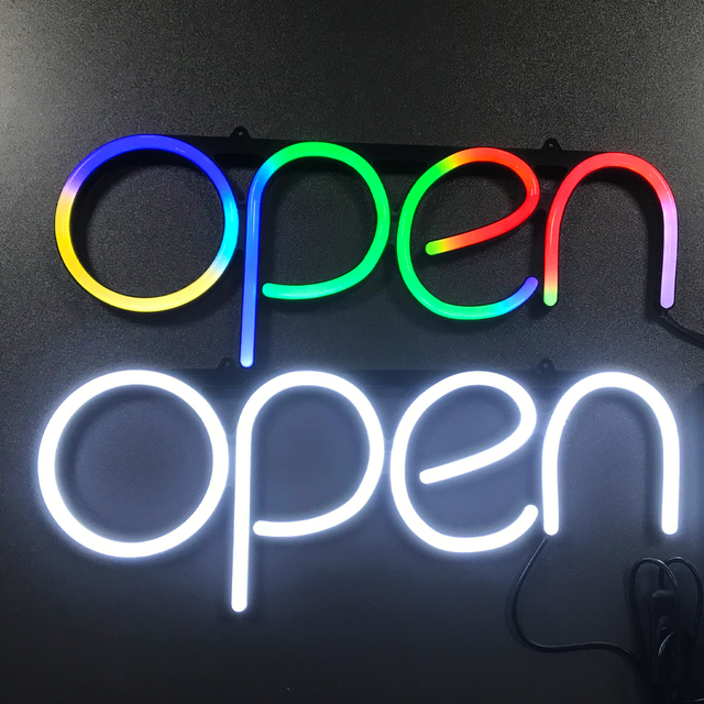 Programmable LED Message Sign Open and Close Signage Trailer Display and Wholesale Sign Module for Retail Shops