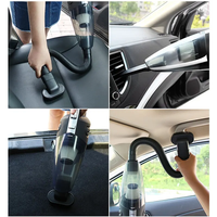 Penyedot Debu Kering & Basah Genggam 120W ABS Daya Tinggi untuk Mobil & Rumah dengan Pengisian Daya USB