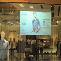 Projecteur holographique, vitre arrière pour publicité, Film Transparent, gris foncé, gris blanc, en Stock