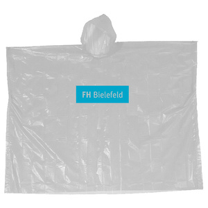 Poncho de pluie jetable en PE portable et économique avec impression de logo pour la promotion - Product Image 1