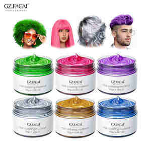 Pâte capillaire de marque privée, 6 couleurs, pour hommes et femmes, teinture temporaire, crème colorante pour cheveux, pommade, cire, produit coiffant jetable - Product Image 3