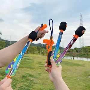 Giocattolo tascabile per bambini aereo in schiuma volante razzo che fischia razzi in schiuma elastica fionda volante materiale ecologico