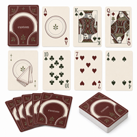 Cartes à Jouer Promotionnelles Personnalisées pour l'Engagement des Clients des Restaurants Français - Cartes de Jeu Recyclables Double Face avec Emballage Inclus