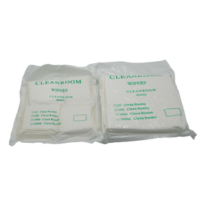 يونغشينغ 110gsm مزدوجة مختومة الوبر خالية من Guangdong ممسحة غرف الأبحاث بوليستر تنظيف صناعي ملابس المسح - Product Image 1