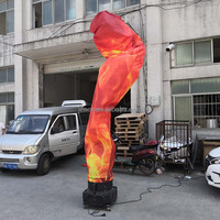 Danseur Aérien Spécial Flamme dansante Gonflable pour la Publicité Effet de Flamme de Feu Décoratif