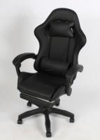 Chaise de joueur ergonomique personnalisable en cuir PVC Nylon hauteur réglable inclinable pivotant PC mobilier de bureau pour table d'ordinateur