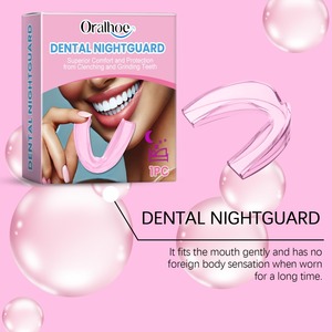 Protège-dents nocturne Oralhoe <span class=keywords><strong>rose</strong></span>, prévient le ronflement et les morsures nocturnes, protège les dents - Product Image 4