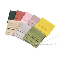 Petite pochette en microfibre personnalisée pour boucles d'oreilles, colliers, bracelets, bagues, emballage de bijoux, sac à bijoux avec logo