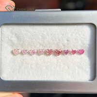 Diamante Cultivado en Laboratorio con Certificación IGI, Color Rosa, Corte Corazón, Forma Fantasía, HPHT, Diamante Suelto, Varios Colores