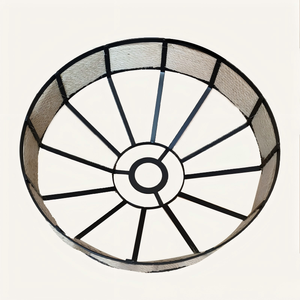 Lampada a Sospensione Industriale Retrò con Copertura <span class=keywords><strong>in</strong></span> <span class=keywords><strong>Corda</strong></span> di Canapa e Struttura <span class=keywords><strong>in</strong></span> Ferro Nero, <span class=keywords><strong>Paralume</strong></span> <span class=keywords><strong>in</strong></span> <span class=keywords><strong>Corda</strong></span> di Canapa Intrecciata - Product Image 2