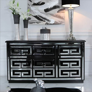 Commode haute à 6 tiroirs en miroir Athènes - Product Image 4