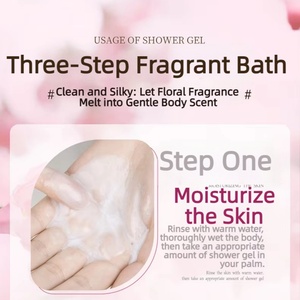Quick Hand Trembles Ou Liqi Cherry Blossom Fragrance Moisturizing Deep Cleansing Long-Lasting Jasmine <b>Rose</b> Scent Large Shower - Product Image 4