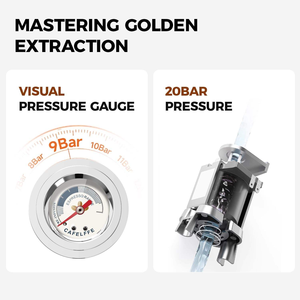 CAFELFFE Cafetera Eléctrica Semiautomática de Acero Inoxidable de 20 Bares con Espumador de Leche para Café <span class=keywords><strong>Espresso</strong></span>, Latte Caliente, Cappuccino, Uso Doméstico - Product Image 3