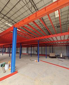 Système d'étagères de mezzanine en acier préfabriqué industriel robuste Q235, revêtement poudré, protection contre la corrosion, 2 à 5 niveaux, en treillis métallique - Product Image 3