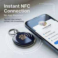 Programmier bare RFID-Tags QR-Code Runde 13,56 MHz Pet Tracking NFC-Hunde halsband Epoxy/Metall-RFID-ID-Tags Anpassbare Verpackung