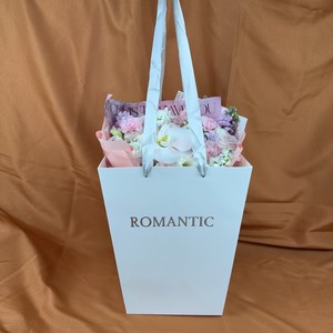 Bolsas de Papel para Envolver Ramos de Flores, con Logotipo Personalizable, Diseño Simple, para el Día de San Valentín, para Pequeñas Empresas - Product Image 1