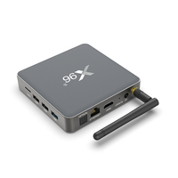 Boîtier TV Q8 8K Amlogic S905X4 Quad Core Android 14 avec télécommande vocale, WiFi 5G/2.4G, lecteur multimédia intelligent OTT