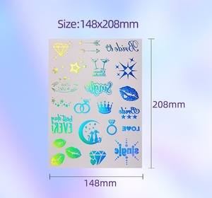 Tatuajes Temporales Holográficos con Efecto <span class=keywords><strong>de</strong></span> Cambio <span class=keywords><strong>de</strong></span> Color, Diseño <span class=keywords><strong>de</strong></span> Corazón Brillante para Cara y Cuerpo, Ideales para <span class=keywords><strong>el</strong></span> Día <span class=keywords><strong>de</strong></span> San Valentín y Fiestas Musicales - Product Image 6