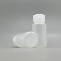 Bouteille de laboratoire en plastique HDPE à large ouverture pour réactifs chimiques liquides, avec bouchon à vis, capacité de 8 ml à 1000 ml, certifiée ISO9001