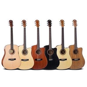 Guitare <span class=keywords><strong>acoustique</strong></span> en épicéa et acajou de 41 pouces, finition mate, guitare folk électrique, nouvelle arrivée de Surpass Music - Product Image 5