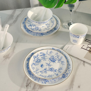 Juego de Vajilla de Porcelana China de 10 Piezas, Serie D Europea, Estrella de la Suerte - Product Image 6