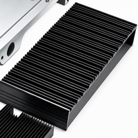 Dissipateur thermique en aluminium à ailettes haute densité OEM avec module de refroidissement à plaque froide liquide pour amplificateur de puissance industriel, routeur, serveur