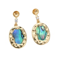 Supports de boucles d'oreilles à clous en forme d'aiguille de fer, coquille d'ormeau, cœur, queue de poisson, éventail, géométriques, vintage, accessoires en gros