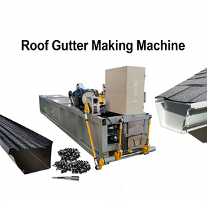 Machine portable de formage de gouttières sans soudure, machine de formage de gouttières métalliques pour descentes de toit, machine de formage de gouttières de pluie sans soudure par cintrage - Product Image 1