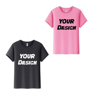 High Quality Men's Solid Color Custom Logo Printed 100% Cotton Short Sleeve Regular Fit T-Shirts in <b>White</b> <b>Black</b> Knitted Fabric - Product Image 3