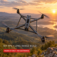 Mark4 V3 Pro 13 Inch FPV Drone Frame Tipe H 570mm Wheelbase Quadcopter Frame Dengan Dudukan Pengontrol Penerbangan Ganda