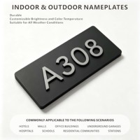 Plaques en acrylique découpées au laser, numéros de maison extérieurs personnalisés de qualité supérieure pour la signalisation publicitaire et l'éclairage