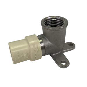 Adaptador de codo de acero inoxidable IP con orejeta de sujeción de 1/2" CPVC x 1/2" hembra - Product Image 2