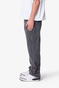 Pantalon Baggy en Denim Délavé Foncé pour Homme 2026 – Fabricant de Jeans en Denim pour Homme - Product Image 3