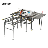 Machine à découper les meubles, table coulissante, scie à panneaux horizontale de précision, machine à découper les planches de bois, 4,2 kW, 110 V/220 V, 4+8 pouces