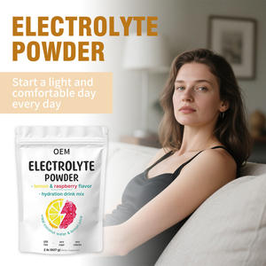 Poudre d'électrolytes pour adultes à succès transfrontalier, saveur citron et framboise, sans sucre, soutien à l'hydratation, OEM disponible - Product Image 2