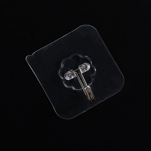 Gancho Adesivo Transparente Shiyong Forte, Sem Marcas, Sem Perfuração, para Pendurar Casacos, Utensílios de Cozinha, Banheiro e Portas - Product Image 2
