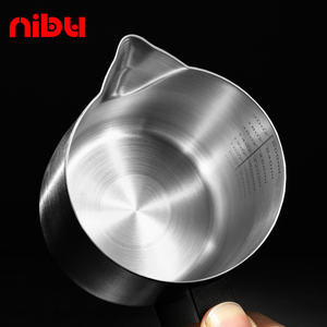 Nibu Taza para Espumar Leche <span class=keywords><strong>de</strong></span> Tercera Generación con <span class=keywords><strong>Boca</strong></span> <span class=keywords><strong>de</strong></span> Calabaza, Edición Profesional <span class=keywords><strong>de</strong></span> Acero Inoxidable 304 para Café, 600ML, Portátil - Product Image 3