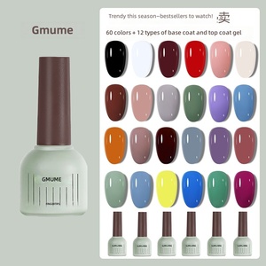 Kit de <span class=keywords><strong>Vernis</strong></span> à Ongles en Gel - Couleurs Tendances Éclatantes - Ensemble Professionnel Base et Top Coat pour Salons de Manucure - Kit de Gel de Polymérisation Transparent 15ml - Product Image 3
