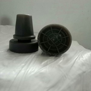 Almohadillas de goma Evergrande para bastón, antideslizantes, resistentes al desgaste, color grisáceo naranja, accesorios médicos - Product Image 2