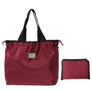 Eco-friendly Recycled <b>Large</b> Polyester Tote Bag Zipper Closure Screen Printed Modern Fashionable Foldable Waterproof Supermarket - Product Image 6